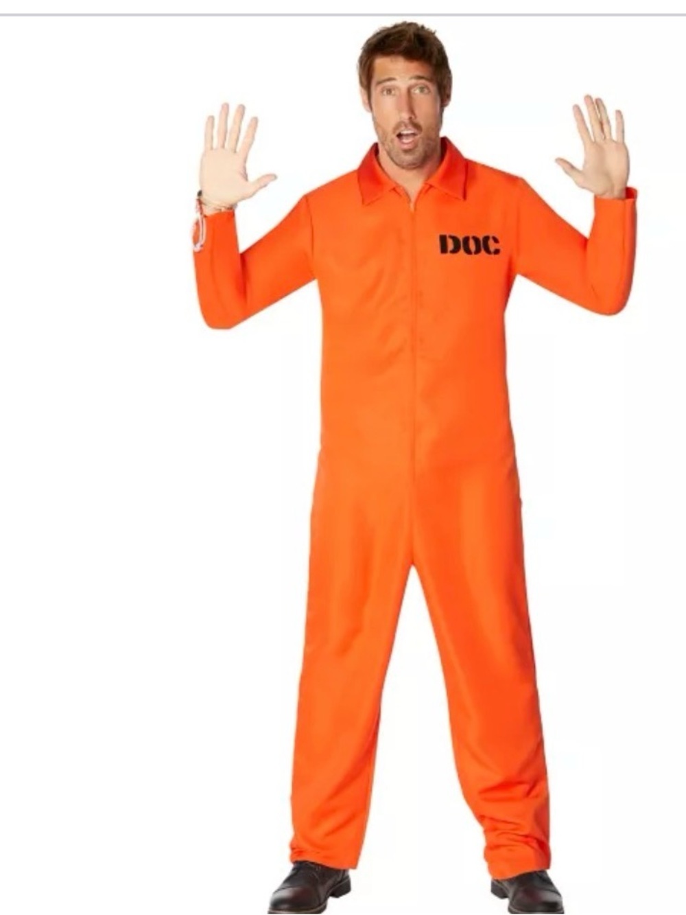 Halloween Dept. Of Corrections Jumpsuit Retails $29.99 Adult size S/M